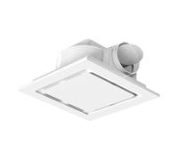 Baoblaze Ventilatore di scarico per bagno, portatile, facile da installare, silenzioso, montato a soffitto, per casa, camera da letto, garage, 24cmx24cm