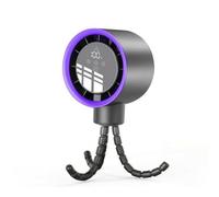 Baoblaze Ventilatore Passeggino Neonati Mini Ventilatore Ventilatore Portatile Ventilatore Carrozzina con Oscillazione Automatica Delicato Materiali Plastica, Grigio Scuro, 125 85 333mm