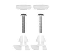 Baoblaze Viti e bulloni per sedile WC, 2 viti, antiscivolo, kit di ferramenta per ridurre il rumore per 1133024 1236365, Corto