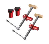 Baoblaze Workbench Clamp Morsetto da Banco Fermapezzo Pressa Banco con Presa Antiscivolo E Montaggio Rapido per Fori 19/20 Mm Struttura Durevole in Lega di