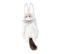Baoblaze Zaino di peluche a forma di gatto carino Zaino realistico ed elegante con motivo a cartoni animati per adolescenti amanti dei gatti