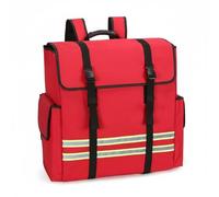 Baoblaze Zaino Impermeabile Borsa Portamaniche Oxford Spallacci Regolabili Comodità Uso Rapido Riflettente Adatta per Squadre Soccorso Forestale Lavori All’aperto, Array, Rosso