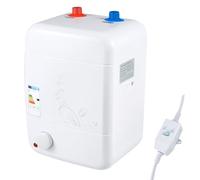 BAOCHADA Scaldabagno sottolavello, 5 l, 30-75 °C, temperatura regolabile | Scaldabagno sottolavello, 1500 W, in acciaio inox 304, IPX4, 23 x 21 x 36 cm, peso 3,8 kg, con valvola di sicurezza e tubo di