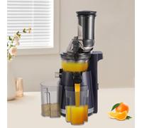 BAOCHADA Spremiagrumi elettrico da 250 W, con 2 tazze e separatore di residui trasparente, 800 ml, per succhi di frutta e verdura