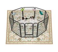 BaoDan Traversine Lavabili per Cani, Traverse Cani 80x90cm, 2 Pezzi Tappetini Igienici per Cani Riutilizzabili con Fondo Antiscivolo, Facili da Lavare, Marrone con Stampa Floreale