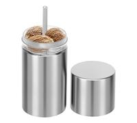 BAODBF Macina per noce moscata in acciaio inox, grattugia per noce moscata, macina per spezie, macina per noce moscata, cannella, fave tonka, pepe lungo