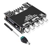 BAODBF Modulo amplificatore Bluetooth 2.1, 50 W x 2 + 100 W, amplificatore audio digitale HiFi con Bluetooth 5.1 e AUX, controllo alto/basso, DC 12-24 V, protezione da sovraccarico/surriscaldamento