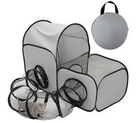 BAODBF Tunnel per gatti pop-up, pieghevole, tunnel per gattonare, 3 in uno, multifunzione, per gatti, cuccioli, conigli, cani di piccola taglia (piccoli)