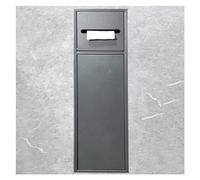 Baodiale Nicchia da parete per doccia in acciaio inox, mensola portaoggetti per shampoo e articoli da toeletta integrata, grigio 20x66x14 cm, elegante organizer per bagno per gli elementi essenziali