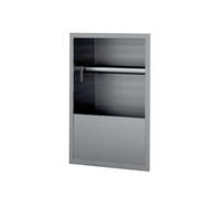 Baodiale Nicchia da parete per doccia, nicchia da incasso impermeabile in acciaio inox, inserto da parete piastrellabile con porta fazzoletti, mensola da bagno facile da installare