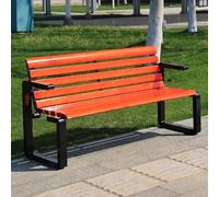 Baodiale Panca da giardino in legno massello per esterni, resistente alle intemperie, comoda seduta per veranda, terrazza, prato, cortile e spazi esterni