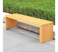 Baodiale Panca da giardino per esterni, panca da parco in legno massello per 2 persone, divanetto da giardino per veranda, cortile, parco, prato, capacità di 600 libbre