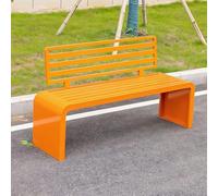 Baodiale Panca in metallo per esterni da 2-3 posti, panca in ferro resistente alle intemperie per patio, veranda, spiaggia, cortile, ingresso, terrazza e relax a bordo piscina