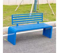 Baodiale Panca in metallo per esterni da 2-3 posti, panca in ferro resistente alle intemperie per patio, veranda, spiaggia, cortile, ingresso, terrazza e relax a bordo piscina