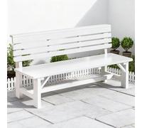 Baodiale Panchina da giardino in legno del patio in legno Soild con schienale, 2 persone AMORE SEDIRE PER PORCHI ANTERIO