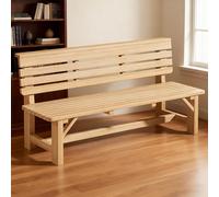 Baodiale Panchina da giardino in legno del patio in legno Soild con schienale, 2 persone AMORE SEDIRE PER PORCHI ANTERIO