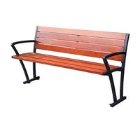 Baodiale Panchina da giardino, panca da patio in legno massiccio di 2 persone con cornice zincata, sedia lunga per tutta la stagione per giardino, portico e parco