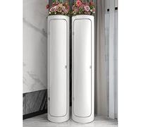 Baodiale Scarpiera girevole intelligente a 360° - Moderna torre portaoggetti verticale rotonda a 8 livelli per l'ingresso, design semplice in rosso, altezza 127 cm - Perfetto salvaspazio!