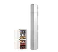 Baodiale Scarpiera girevole verticale - Moderno mobiletto portascarpe portatile con anta a torre per camera da letto e corridoio, rotondo salvaspazio