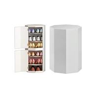 Baodiale Scarpiera girevole verticale - Torre portascarpe portatile da 35 cm con ante girevoli per camera da letto e corridoio - Salvaspazio per scarpe e calzature