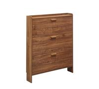 Baodiale Scarpiera sottile con 3 cassetti pieghevoli, spazio aperto per ingresso, ripostiglio e corridoio, design salvaspazio