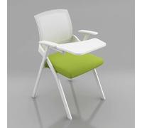 Baodiale Sedia da conferenza impilabile for aula con blocco for appunti, sedia da formazione pieghevole in rete con bracciolo for tablet, portabicchieri integrato for reception in ufficio commerciale