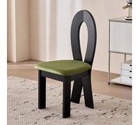 Baodiale Sedia da pranzo contemporanea in legno massello e similpelle, elegante for tavolo da cucina, sala da pranzo, ufficio e reception.(Green1)