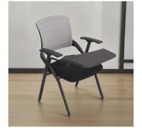 Baodiale Sedia da scrivania pieghevole for computer, sedia da conferenza ergonomica con scrittoio con bracciolo for tablet, sedie da reception impilabili for sala conferenze, riunioni