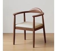 Baodiale Sedie da pranzo imbottite in similpelle e legno massello - Facili da pulire e salvaspazio for tavolo da cucina, bar o isola(Light khaki)