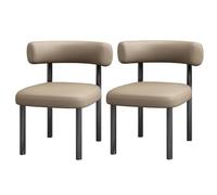 Baodiale Set di 2 sedie moderne da cucina e sala da pranzo con cuscini spessi for tavolo da pranzo, soggiorno, camera da letto(Khaki)