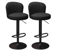 Baodiale Set di 2 sgabelli da bar, sgabelli da bar moderni girevoli in similpelle con schienale, capacità di carico di 330 libbre, alzata a gas SGS, sedie da cucina imbottite for isola cucina