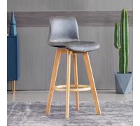 Baodiale Sgabelli da bar ad altezza bancone con schienale e gambe in legno massello, sgabelli da bar sedie da bar moderne for isola da cucina, sedili in ecopelle