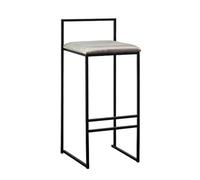 Baodiale Sgabelli da bar in velluto con poggiapiedi e gambe in metallo, sgabelli da bar moderni alti fino al bancone, comode sedie da pub imbottite per l'ufficio domestico, isola della cucina