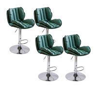 Baodiale Sgabelli da bar moderni regolabili Set di 4, Sgabelli girevoli Sgabelli da bar ad altezza bancone in ecopelle for la colazione sull'isola della cucina