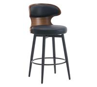 Baodiale Sgabelli da bar Sgabelli da bar alti 62/72 cm con schienale, sedie da bar moderne girevoli a 360° imbottite in ecopelle con poggiapiedi in metallo for l'isola della cucina domestica, caffè