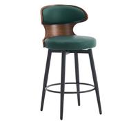 Baodiale Sgabelli da bar Sgabelli da bar alti 62/72 cm con schienale, sedie da bar moderne girevoli a 360° imbottite in ecopelle con poggiapiedi in metallo for l'isola della cucina domestica, caffè