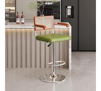 Baodiale Sgabello da bar Sedia da bar in ecopelle regolabile in altezza con seduta ampia e base Sgabelli ergonomici ad altezza bancone con schienale for cucina, sala da pranzo, bistrot, pub