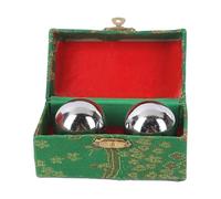 Baoding - Set di 2 palline in acciaio da 3,8 cm, 250 g, per esercizi delle dita in metallo, per alleviare lo stress, strumento portatile per allenamento della , per yoga, rilassamento