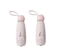 Baodini Mini ombrello da viaggio con custodia, piccolo, leggero e compatto, formato tascabile da borsetta, protezione UV, per donne, ragazze, bambini, mini