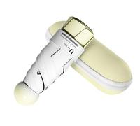 BAODINI Ombrello da viaggio mini per portafoglio con astuccio - piccolo ombrello compatto UV, protezione solare, leggero, piccolo ombrello tascabile con astuccio per donne e ragazze