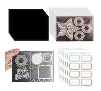 BAOFALI Set di 20 sacchetti per stampi e timbri da 17,8 x 12,7 cm e fogli magnetici in gomma da 17,5 x 12,7 cm, per la conservazione di fustelle e biglietti, fai da te e scrapbooking (0,5 mm di
