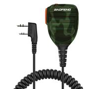 BAOFENG BF-F8HP Altoparlante microfono impermeabile per radio Handheld Mic Aggiornamento del microfono originale BF per GMRS GM-5RH 2Pin K Mic Camo compatibile con UV-K5 GRMS GM-5RH Radio