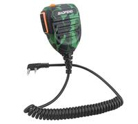 BAOFENG Microfono radio, microfono da spalla per polizia UV-5R BF-F8HP 5RM UV-21R K5PLUS UV-17R TIDRADIO TD-H3 TD-H8 Quansheng UV-K5 walkie talkie microfono altoparlante portatile (mimetico,