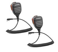 BAOFENG Microfono radio, microfono da spalla per polizia UV-5R BF-F8HP 5RM UV-21R K5PLUS UV-17R TIDRADIO TD-H3 TD-H8 Quansheng UV-K5 walkie talkie altoparlante microfono (grigio, confezione da 2)