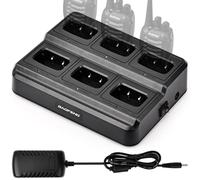 BAOFENG Stazione di ricarica a 6 unità compatibile con radio e batterie serie BF-888S/88E/88ST e H-777