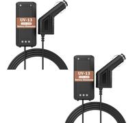 BAOFENG UV-13 - Caricabatterie da auto per radio bidirezionale a lungo raggio UV-13 Pro, 7,4 V, GM-15 Pro, accessori per radio Ham, confezione da 2