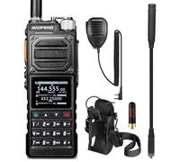 BAOFENG UV-25 PLUS 12W GPS Walkie Talkie, Ricevitore Radio Bidirezionale a Lungo Raggio Multibanda, 5200mAh Batteria, Porta USB-C, 2" Colori Display, 1000CH, Avviso di Rilevamento Cadute per il Campo