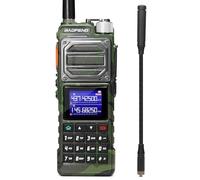 BAOFENG UV-25 Tri-Power Radio amatoriale portatile, radio a lungo raggio da 10W, ricevitore multibanda aereo UHF VHF FM, Batteria di ricarica di tipo C da 5200 mAh, Antenna a collo d'oca