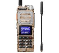 BAOFENG UV-25 Tri-Power Radio amatoriale portatile, radio a lungo raggio da 10W, ricevitore multibanda aereo UHF VHF FM, Batteria di ricarica di tipo C da 5200 mAh, Antenna a collo d'oca