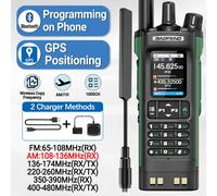BAOFENG UV-32 GPS Walkie Talkie 10W Multi Band Bluetooth Programmazione Frequenza di copia wireless NOAA Ham a lungo raggio Radio bidirezionale